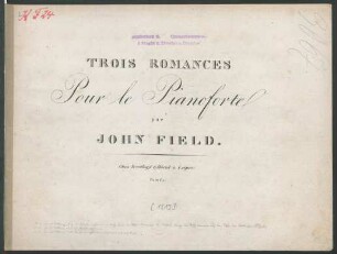 Trois Romances Pour le Pianoforte