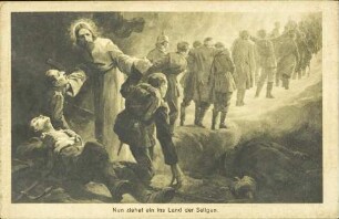 Nun ziehet ein ins Land der Seligen.