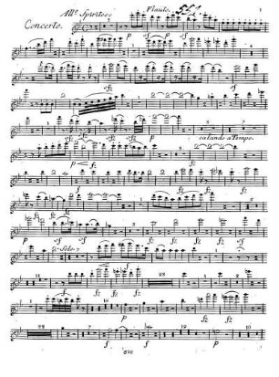 Concerto. Allº Spiritoso Flauto.