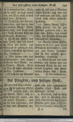 Auf Pfingsten, vom heiligen Geist