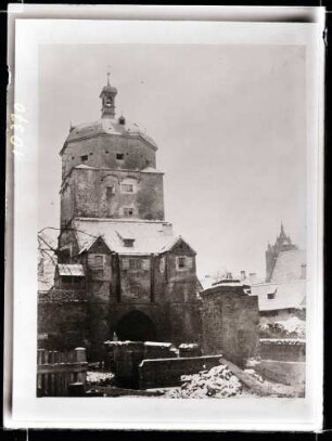 Neutorturm, Reproduktion einer alten Fotographie