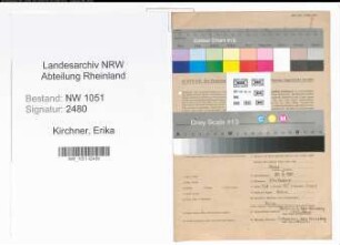 Entnazifizierung Erika Kirchner , geb. 20.04.1921 ()