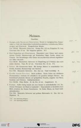 Meissen (Nr. 1-63)