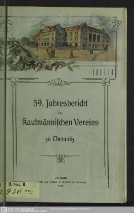 59.1904/05: Jahresbericht des Kaufmännischen Vereins zu Chemnitz