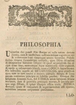 Philosophia.