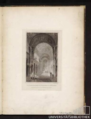 Allerheiligen Hofkirche zu München. [Ausgeführte Innen-Ansicht gegen den Chor.]