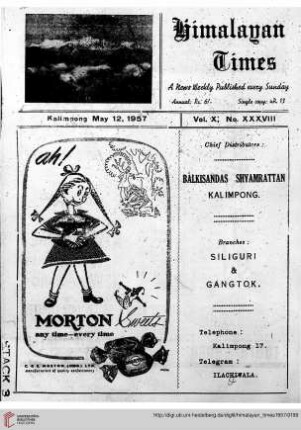No. XXXVIII (12 May 1957)