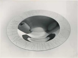 Gebrüder Deyhle Silberschale "7469 / 44" von Elsa Fischer-Treyden mit Gravur von Alf Lutz