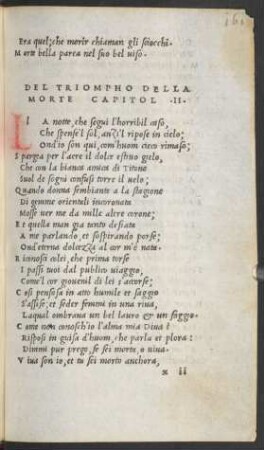 Del Triompho Della Morte Capitol .II.