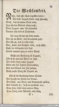 Die Wachsamkeit