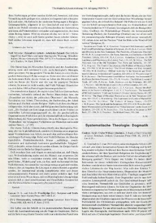 692-694 [Rezension] Coakley, Sarah, Christ without absolutes
