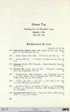 Kirchenstaat (Nr. 474-528)