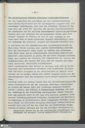 F. Zur histologischen Diagnose bösartiger Kehlkopfneubildungen