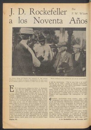 J. D. Rockefeller a los noventa años
