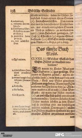 Das fünfte Buch Mosis.