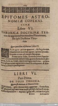 LIBRI VI. Pars Prisma. DE SOLIS THEORIA.