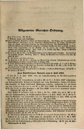 Ergänzungen und Erläuterungen der Preussischen Rechtsbücher durch Gesetzgebung und Wissenschaft : unter Benutzung der Justizministerial-Akten und der Gesetz-Revisions-Arbeiten, hrsg. von H. Gräff ..., [11,3]. Erster Supplementband zur zweiten Ausgabe; 3