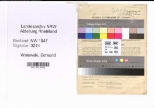 Entnazifizierung Edmund Walewski , geb. 24.10.1906 (Maurer)