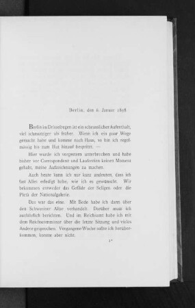 Berlin, den 6. Januar 1898