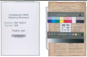 Entnazifizierung Karl Pudlich , geb. 10.12.1888 (Inspektor)