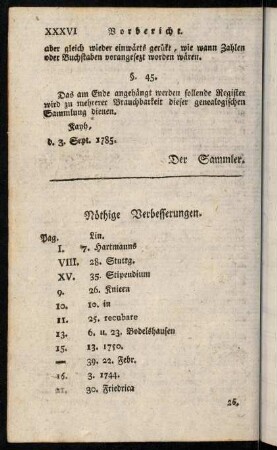 Nöthige Verbesserungen.