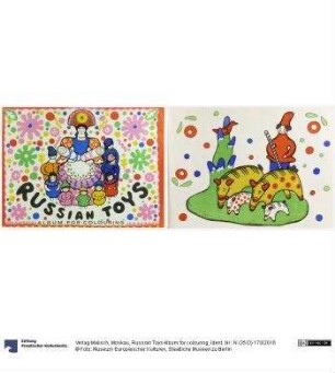 Russian Toys Album for colouring