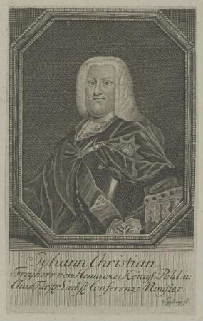 Bildnis des Johann Christian von Hennicke
