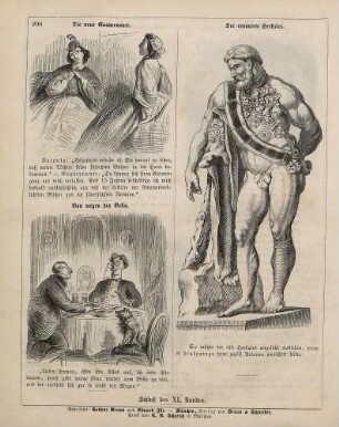 "Die neue Gouvernante" "Der renovirte Herkules" "Von wegen des Bello"