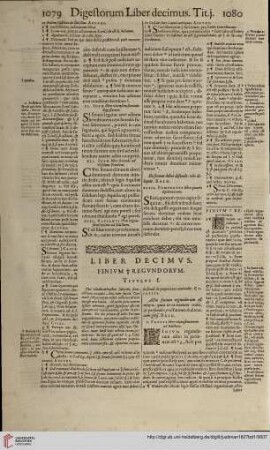 Liber Decimus. Finium