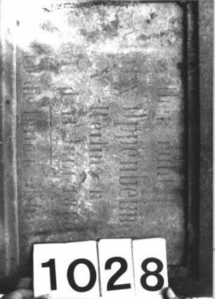 Grabstein 1028 (Detailaufnahme)