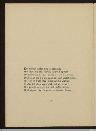 Du lehntest wider eine silberweide : [SW III: keine Sigle]; [SW III, S. 89/145]