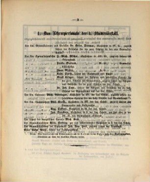 Jahresbericht über die Königliche Studienanstalt zu Zweibrücken : für das Studienjahr ... ; bekannt gemacht am Tage der öffentlichen Preisevertheilung .., 1859/60 (1860)