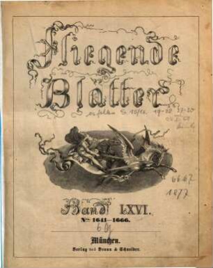 Fliegende Blätter. 66 = Nr. 1641 - 1666. 1877