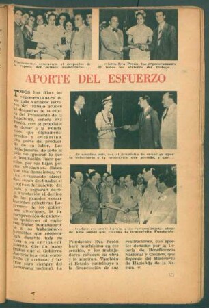 Aporte del esfuerzo