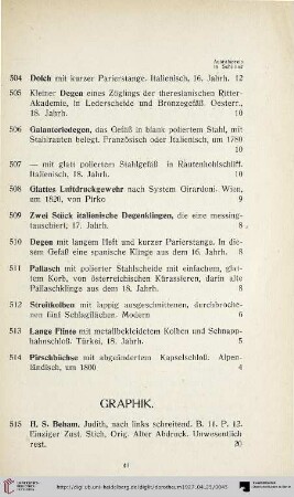Graphik (Nr. 515-536)