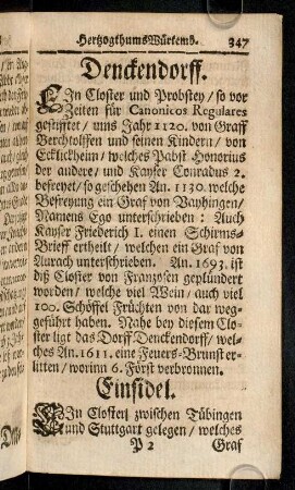 347-353, Einsidel/St. Georgen/Gnaden-Zell/Herbrechtingen/Herrenbalb