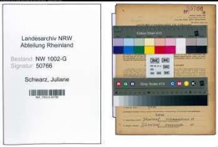 Entnazifizierung Juliane Schwarz, geb. 29.06.1911 ()