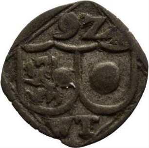 Münze, Pfennig, 1592