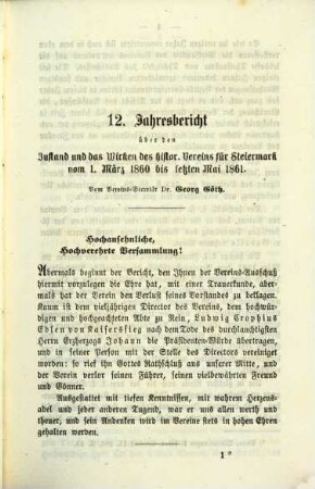 Mittheilungen des Historischen Vereines für Steiermark. 11, 11. 1862