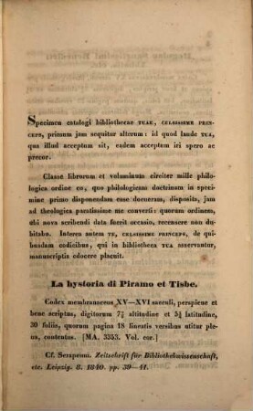 Catalogi bibliothecae secundi generis principalis Dresdensis : accedit Index librorum in Coenobio Augustinianorum Dresdensi asservatorum, 2
