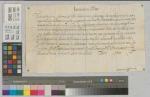 Papst Innocenz XI. dankt Ferdinand Fürstbischof von Paderborn, Koadjutor zu Münster, für die Briefe über die Schadloshaltung der Kirchen in Deutschland.