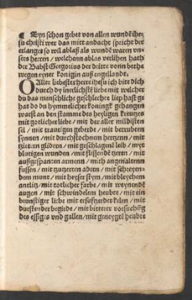 Eyn schon gebet von allen wunden ihesu christi ...