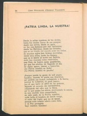 Patria linda la nuestra!