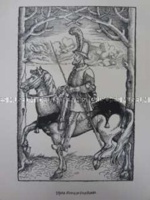 Kriegerdarstellung, Porträt, König Philipp II. von Spanien zu Pferde, 1559.