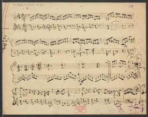 Stücke für Tasteninstrument. Fragmente; pf; c-Moll; KinBu 134