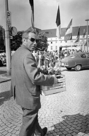 Geranienmarkt auf dem Festplatz