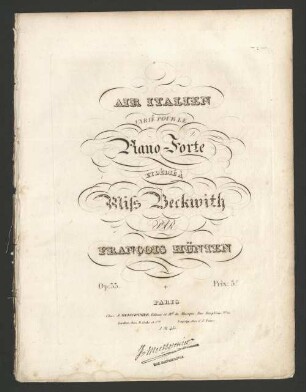 Air italien : varié pour le piano-forte ; op. 33