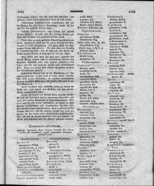Enumeratio plantarum