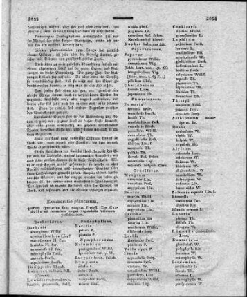 Enumeratio plantarum