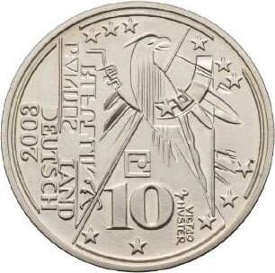 Künstlerprobe von Victor Huster 10 Euro "200. Geburtstag von Gottfried Semper"